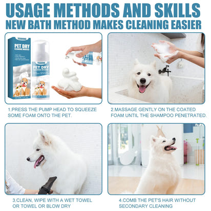 Pet Dry Shampoo Mousse 